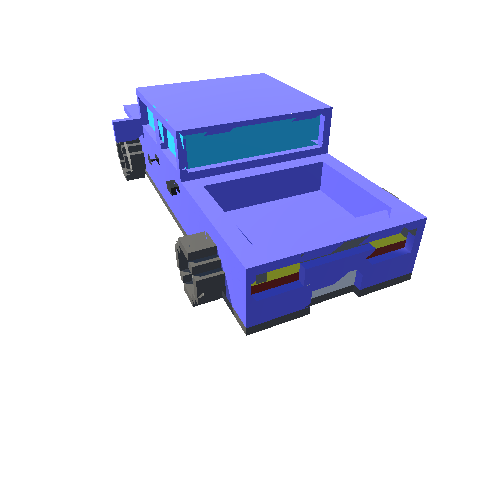 Blue Pickup truck